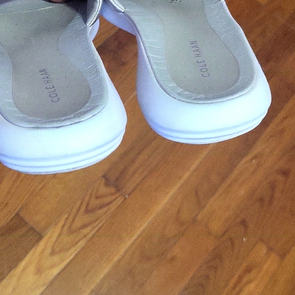 Cole Haan Silver Slide Sandals - Picture 7 of 10